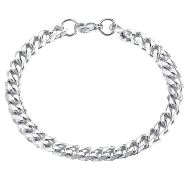 Cuban Link Silver Bracelet