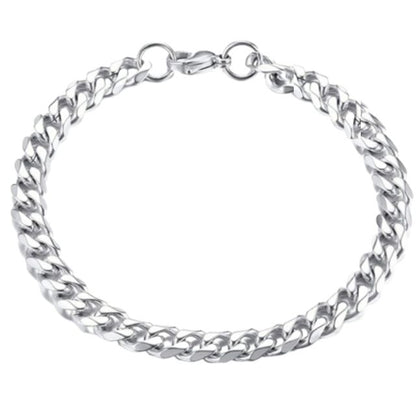 Cuban Link Silver Bracelet