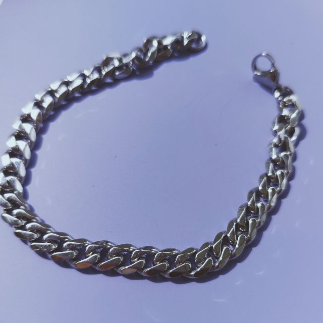 Cuban Link Silver Bracelet